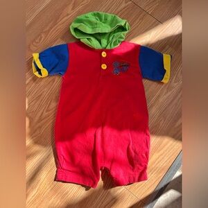 Vintage colourblock romper